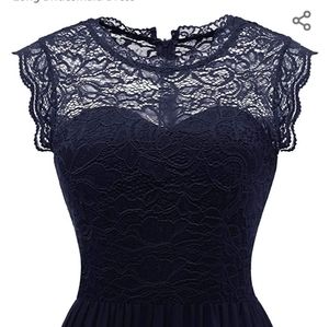 Chiffon, Formal Bridesmaid dress- Navy blue